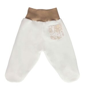 baby sweatpants with feet organic cotton scaled