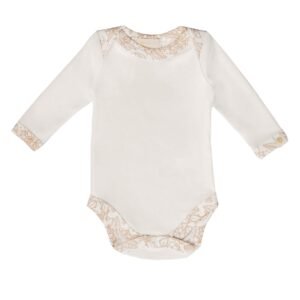 long sleeve organic bodysuit for infant