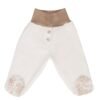 organic baby sweatpants with feet scaled